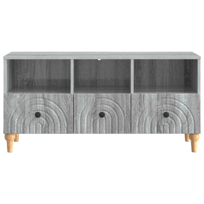 vidaXL TV Cabinet 102 x 34.5 x 50 cm Grey Sonoma Engineered Wood