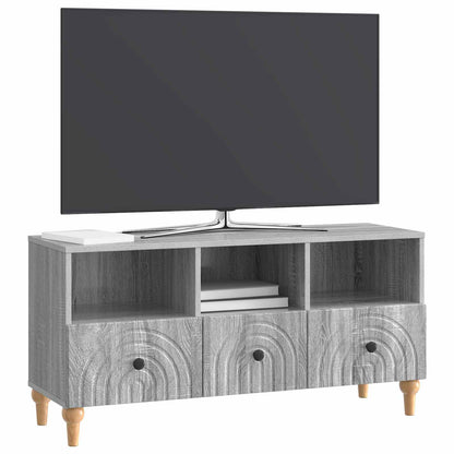 vidaXL TV Cabinet 102 x 34.5 x 50 cm Grey Sonoma Engineered Wood