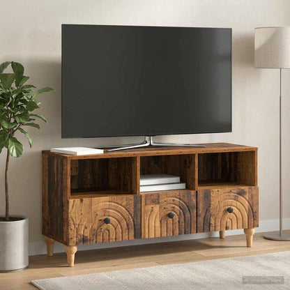 vidaXL TV Cabinet Old Wood 102 x 34.5 x 50 cm Engineered Wood