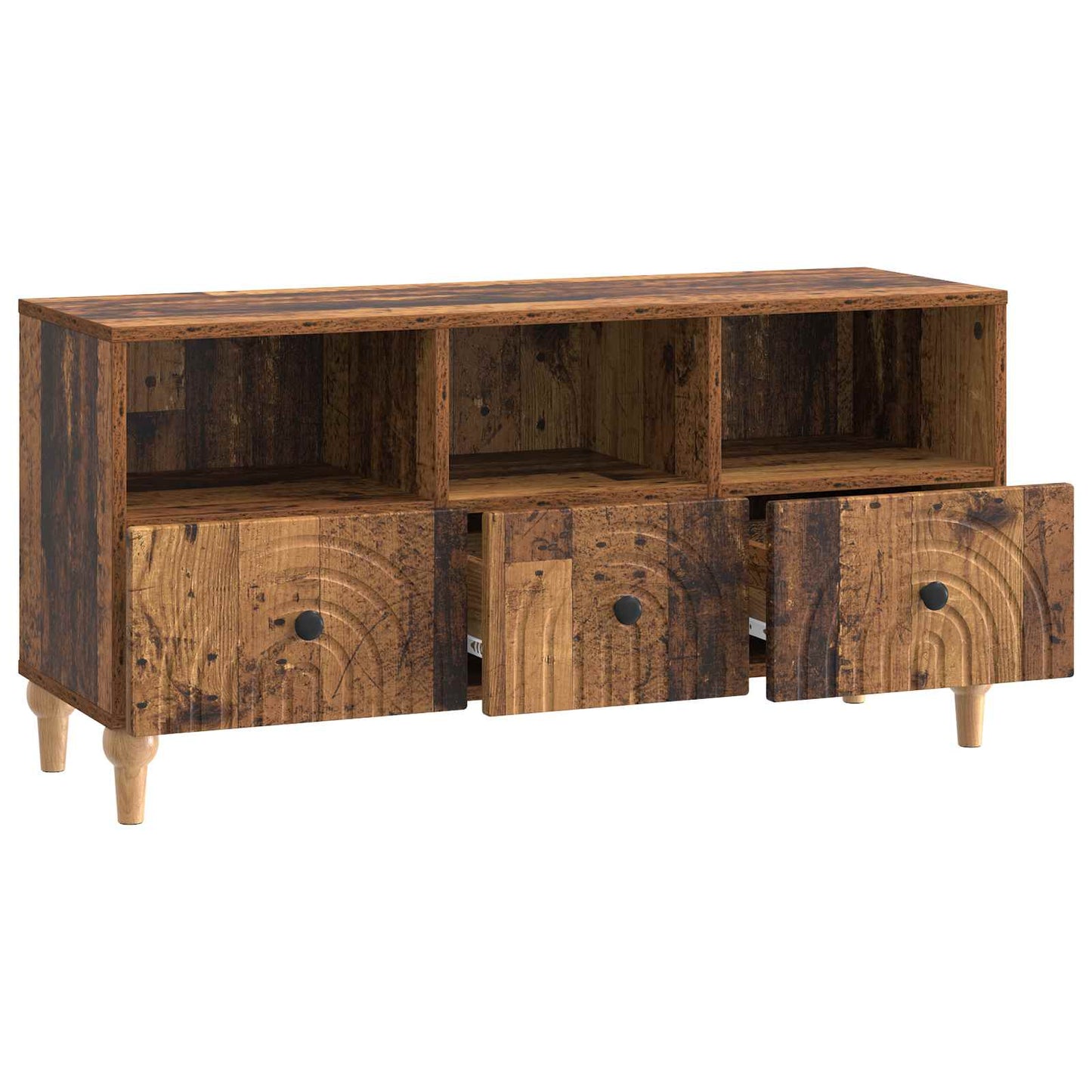 vidaXL TV Cabinet Old Wood 102 x 34.5 x 50 cm Engineered Wood