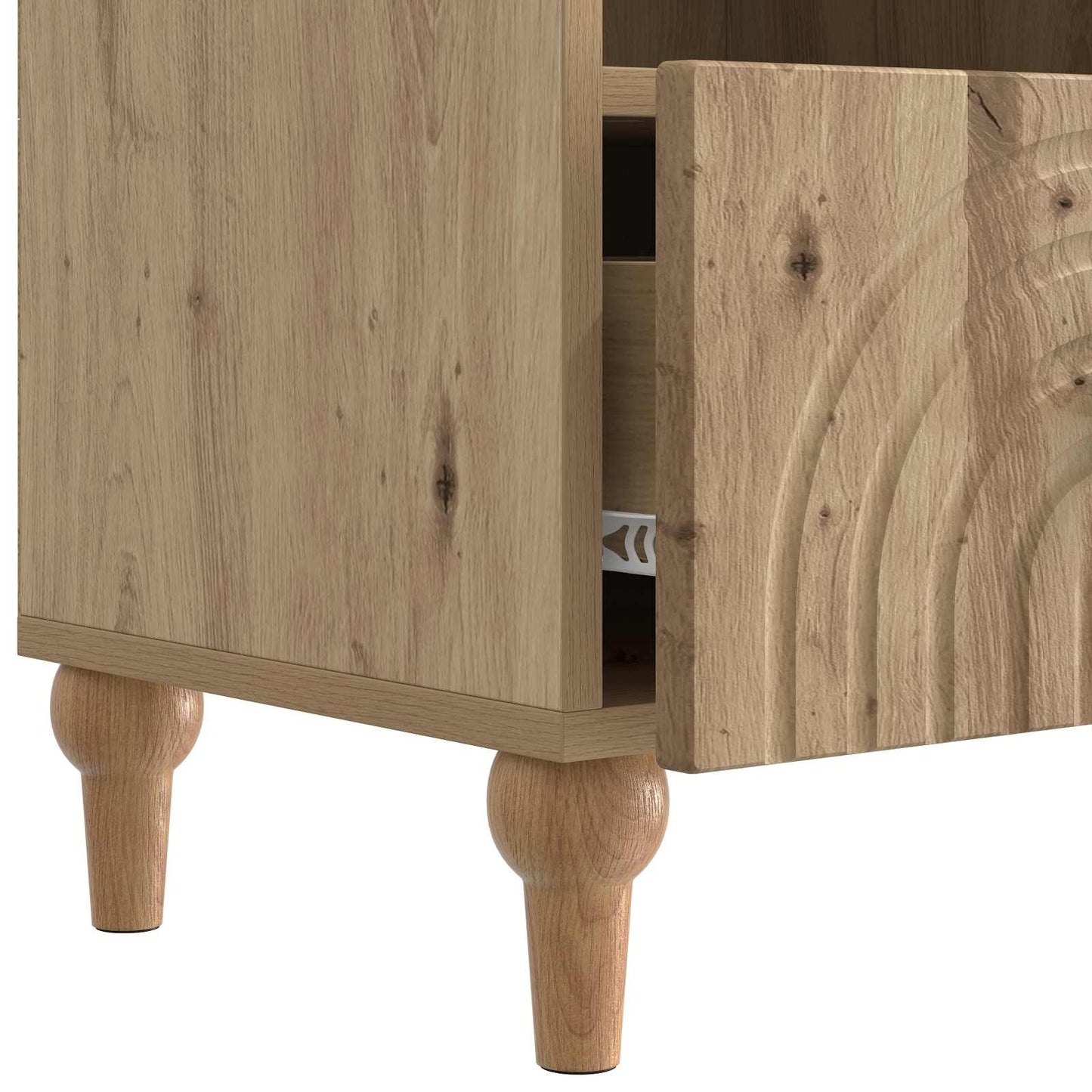 vidaXL TV Cabinet 102 x 34.5 x 50 cm Artisan Oak Engineered Wood