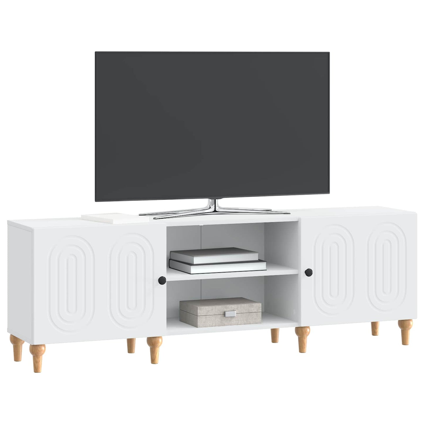 vidaXL TV Cabinet White 150 x 31 x 50 cm Engineered Wood