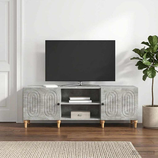 vidaXL TV Cabinet 150 x 31 x 50 cm Concrete Grey Engineered Wood