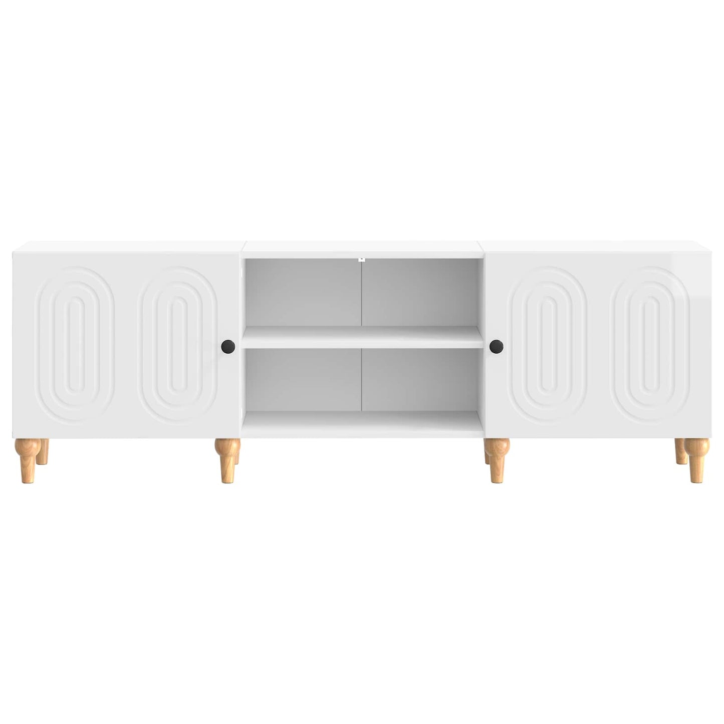 vidaXL TV Cabinet High Gloss White 150 x 31 x 50 cm Engineered Wood