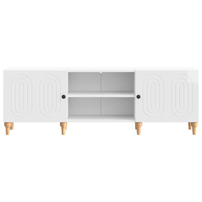 vidaXL TV Cabinet High Gloss White 150 x 31 x 50 cm Engineered Wood