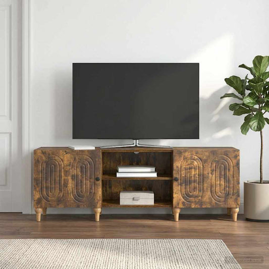 vidaXL TV Cabinet 150 x 31 x 50 cm Smoked Oak Engineered Wood