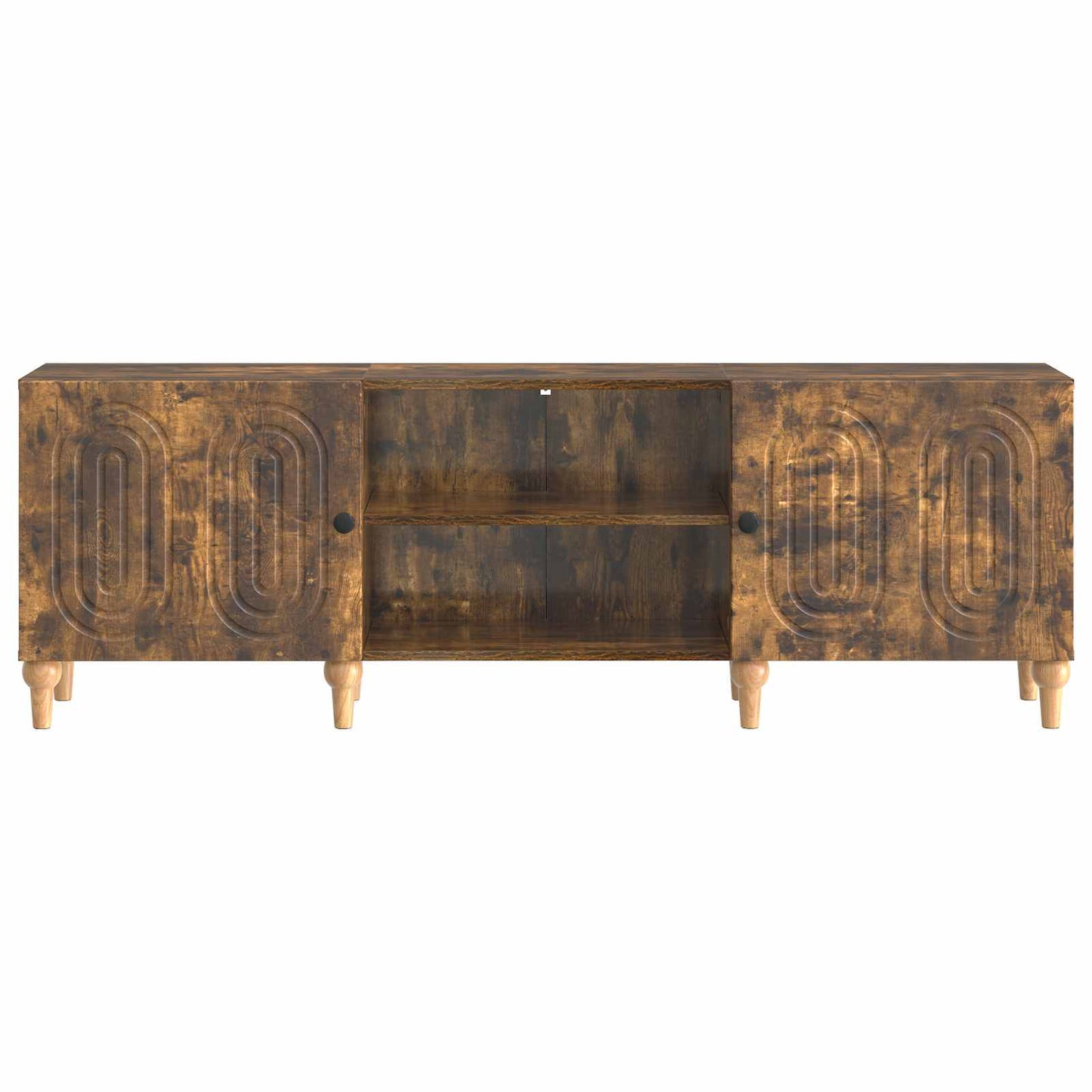 vidaXL TV Cabinet Smoked Oak 150 x 31 x 50 cm Engineered Wood