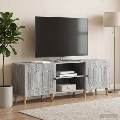 vidaXL TV Cabinet Grey Sonoma 150 x 31 x 50 cm Engineered Wood