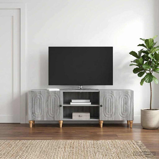 vidaXL TV Cabinet 150 x 31 x 50 cm Grey Sonoma Engineered Wood