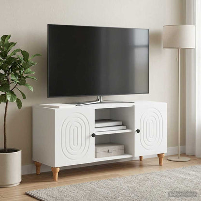 vidaXL TV Cabinet White 102 x 34.5 x 50 cm Engineered Wood