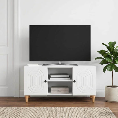vidaXL TV Cabinet White 102 x 34.5 x 50 cm Engineered Wood