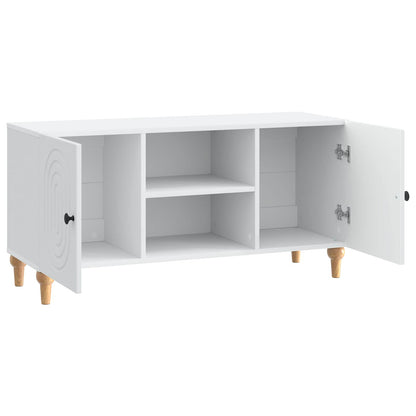 vidaXL TV Cabinet White 102 x 34.5 x 50 cm Engineered Wood