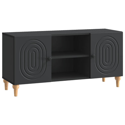 vidaXL TV Cabinet Black 102 x 34.5 x 50 cm Engineered Wood