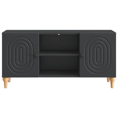 vidaXL TV Cabinet Black 102 x 34.5 x 50 cm Engineered Wood