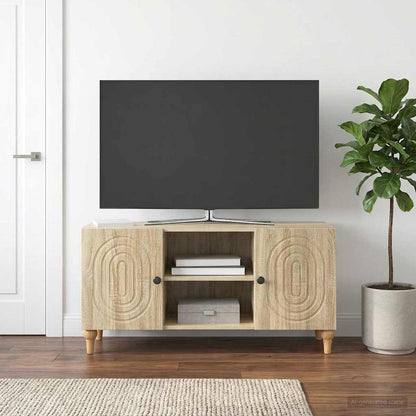 vidaXL TV Cabinet Sonoma Oak 102 x 34.5 x 50 cm Engineered Wood