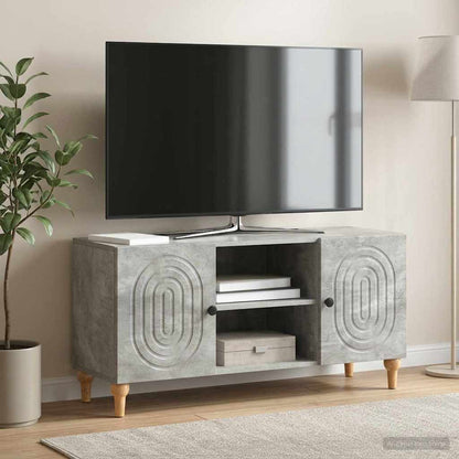 vidaXL TV Cabinet Concrete Grey 102 x 34.5 x 50 cm Engineered Wood