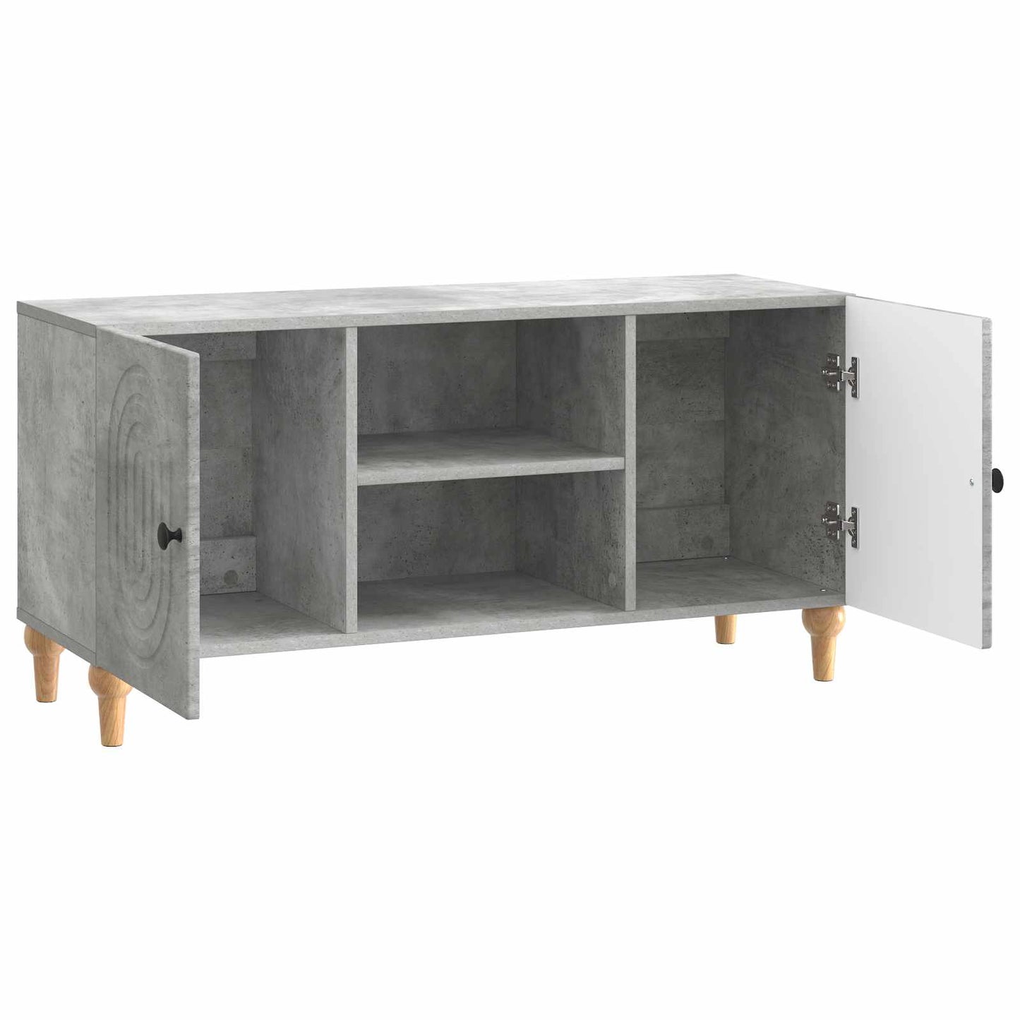 vidaXL TV Cabinet Concrete Grey 102 x 34.5 x 50 cm Engineered Wood