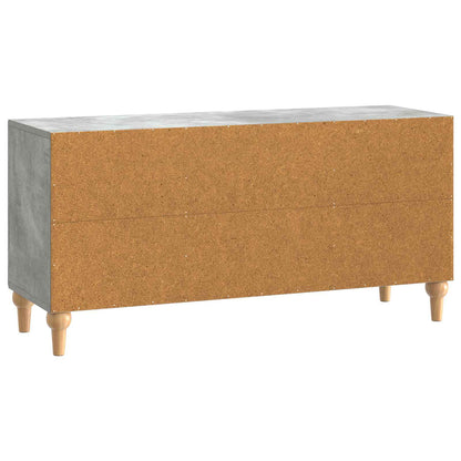 vidaXL TV Cabinet Concrete Grey 102 x 34.5 x 50 cm Engineered Wood