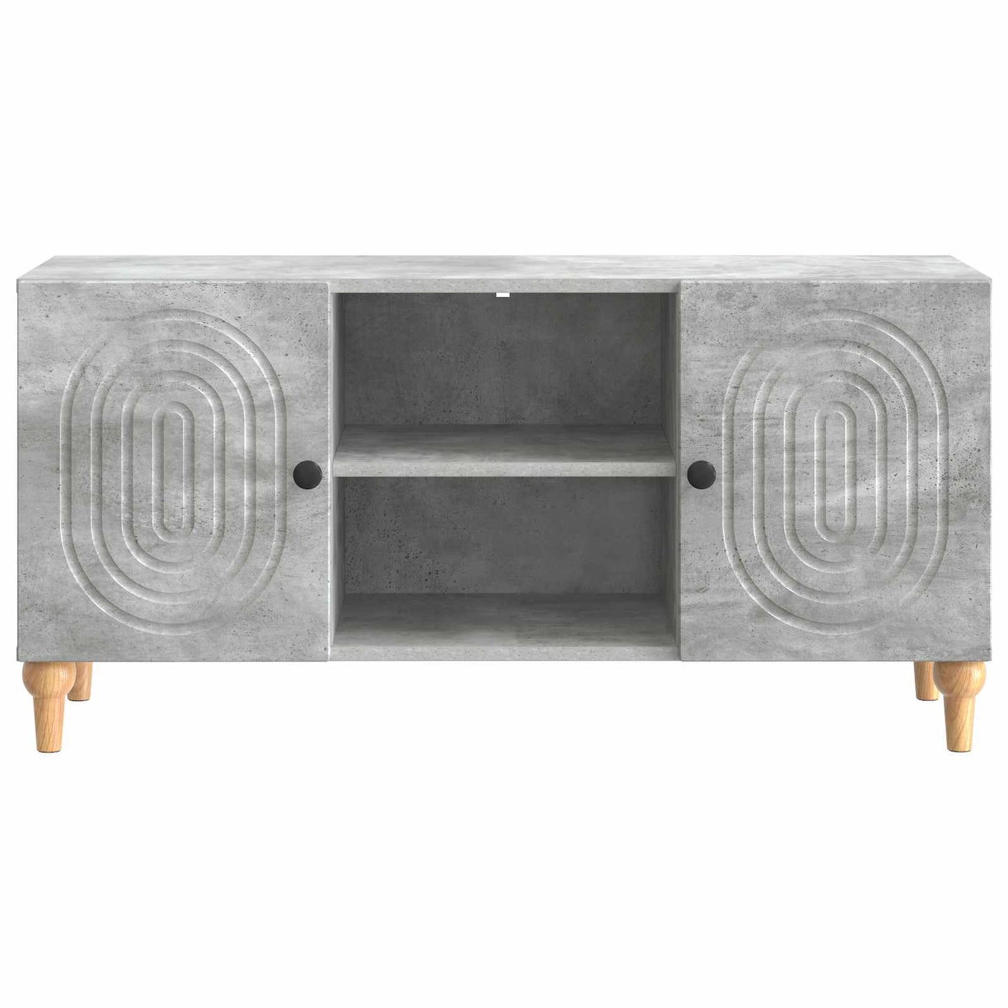 vidaXL TV Cabinet Concrete Grey 102 x 34.5 x 50 cm Engineered Wood