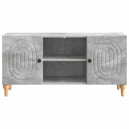 vidaXL TV Cabinet Concrete Grey 102 x 34.5 x 50 cm Engineered Wood