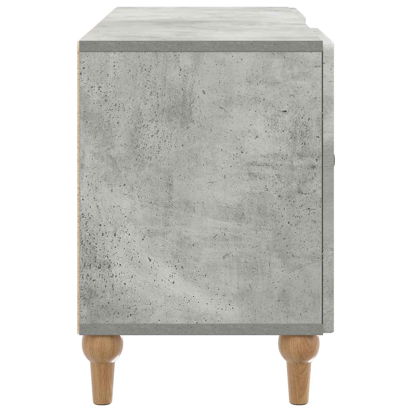 vidaXL TV Cabinet Concrete Grey 102 x 34.5 x 50 cm Engineered Wood