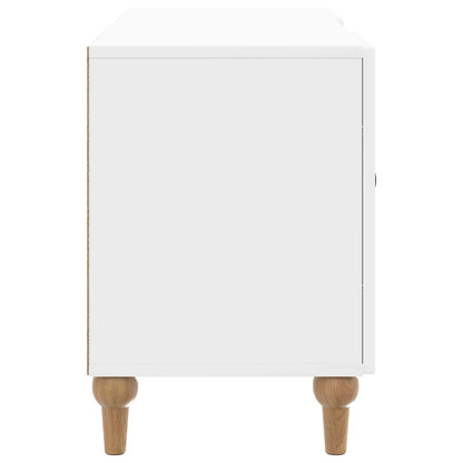 vidaXL TV Cabinet High Gloss White 102 x 34.5 x 50 cm Engineered Wood