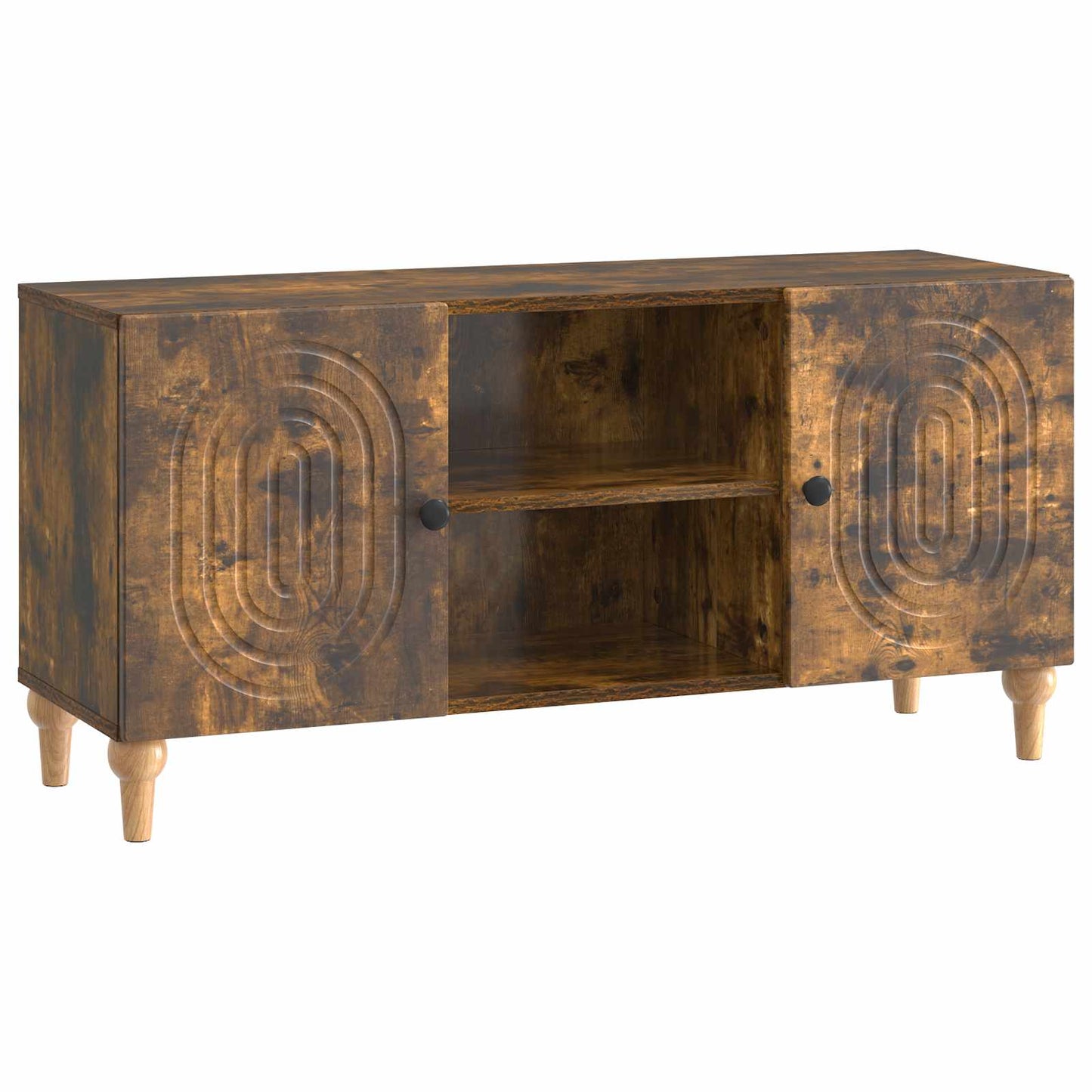 vidaXL TV Cabinet Smoked Oak 102 x 34.5 x 50 cm Engineered Wood