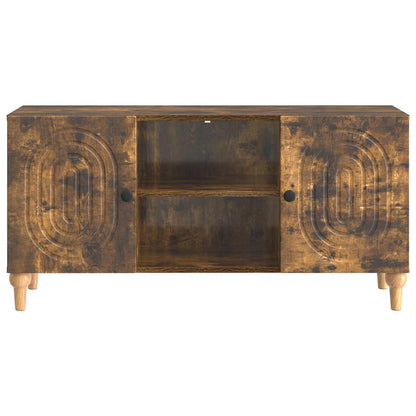 vidaXL TV Cabinet Smoked Oak 102 x 34.5 x 50 cm Engineered Wood
