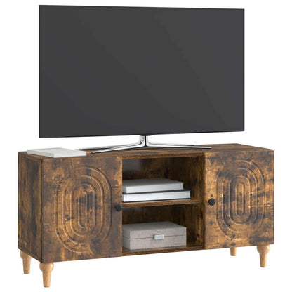 vidaXL TV Cabinet Smoked Oak 102 x 34.5 x 50 cm Engineered Wood