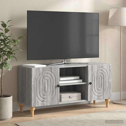 vidaXL TV Cabinet Grey Sonoma 102 x 34.5 x 50 cm Engineered Wood