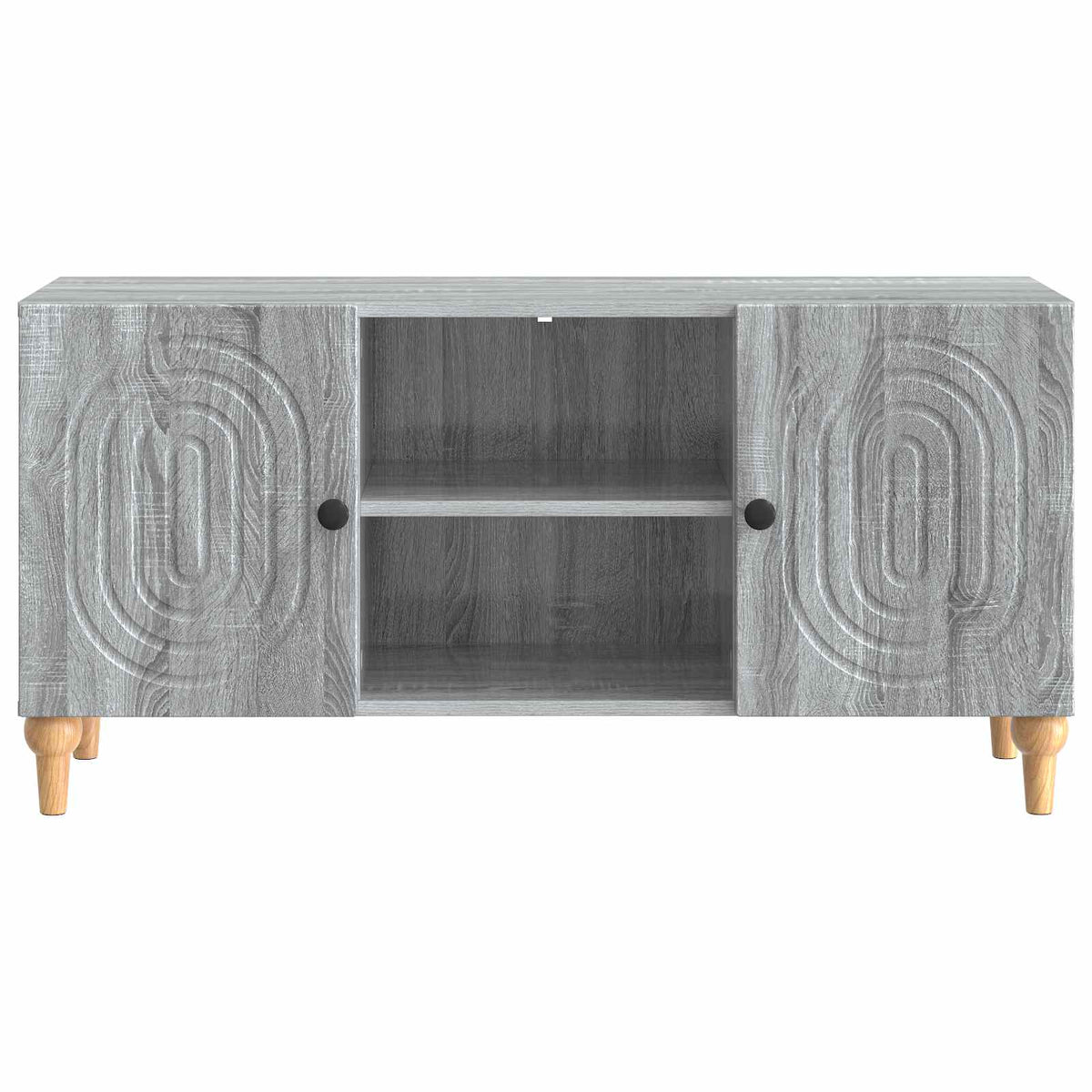 vidaXL TV Cabinet 102 x 34.5 x 50 cm Grey Sonoma Engineered Wood