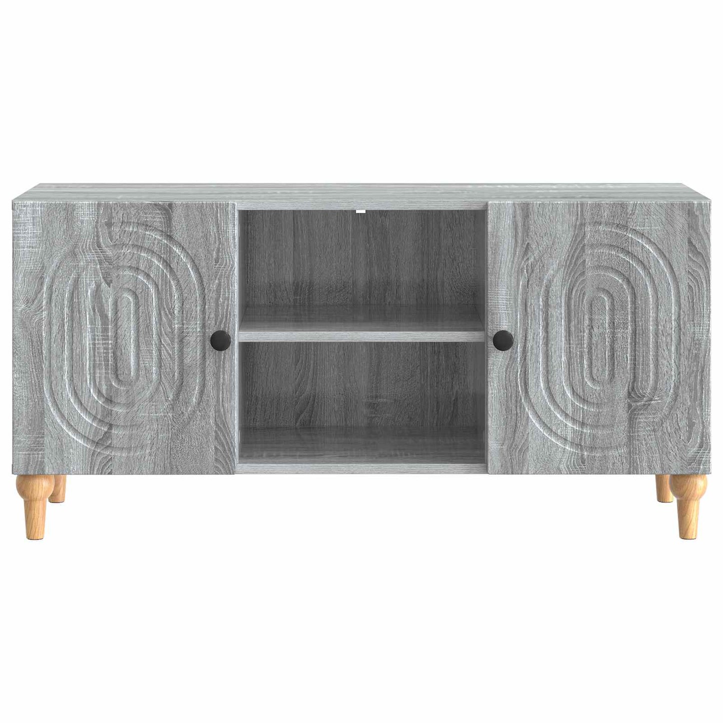 vidaXL TV Cabinet Grey Sonoma 102 x 34.5 x 50 cm Engineered Wood