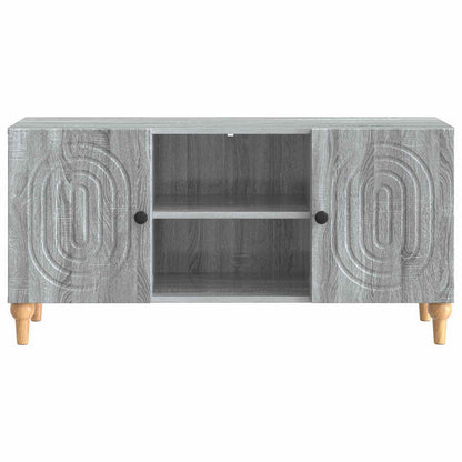vidaXL TV Cabinet Grey Sonoma 102 x 34.5 x 50 cm Engineered Wood
