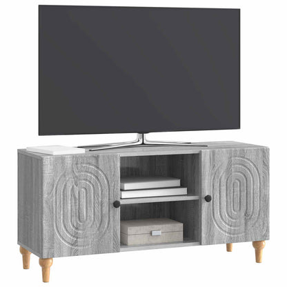 vidaXL TV Cabinet Grey Sonoma 102 x 34.5 x 50 cm Engineered Wood