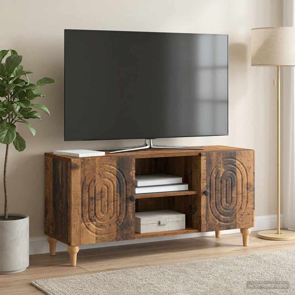 vidaXL TV Cabinet Old Wood 102 x 34.5 x 50 cm Engineered Wood