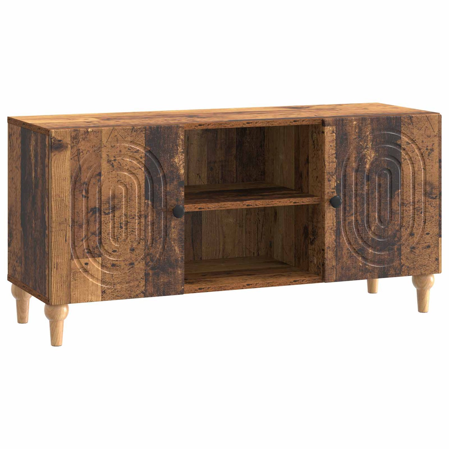 vidaXL TV Cabinet Old Wood 102 x 34.5 x 50 cm Engineered Wood