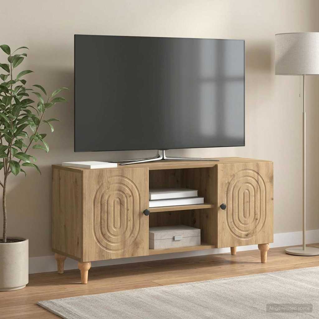 vidaXL TV Cabinet 102 x 34.5 x 50 cm Artisan Oak Engineered Wood
