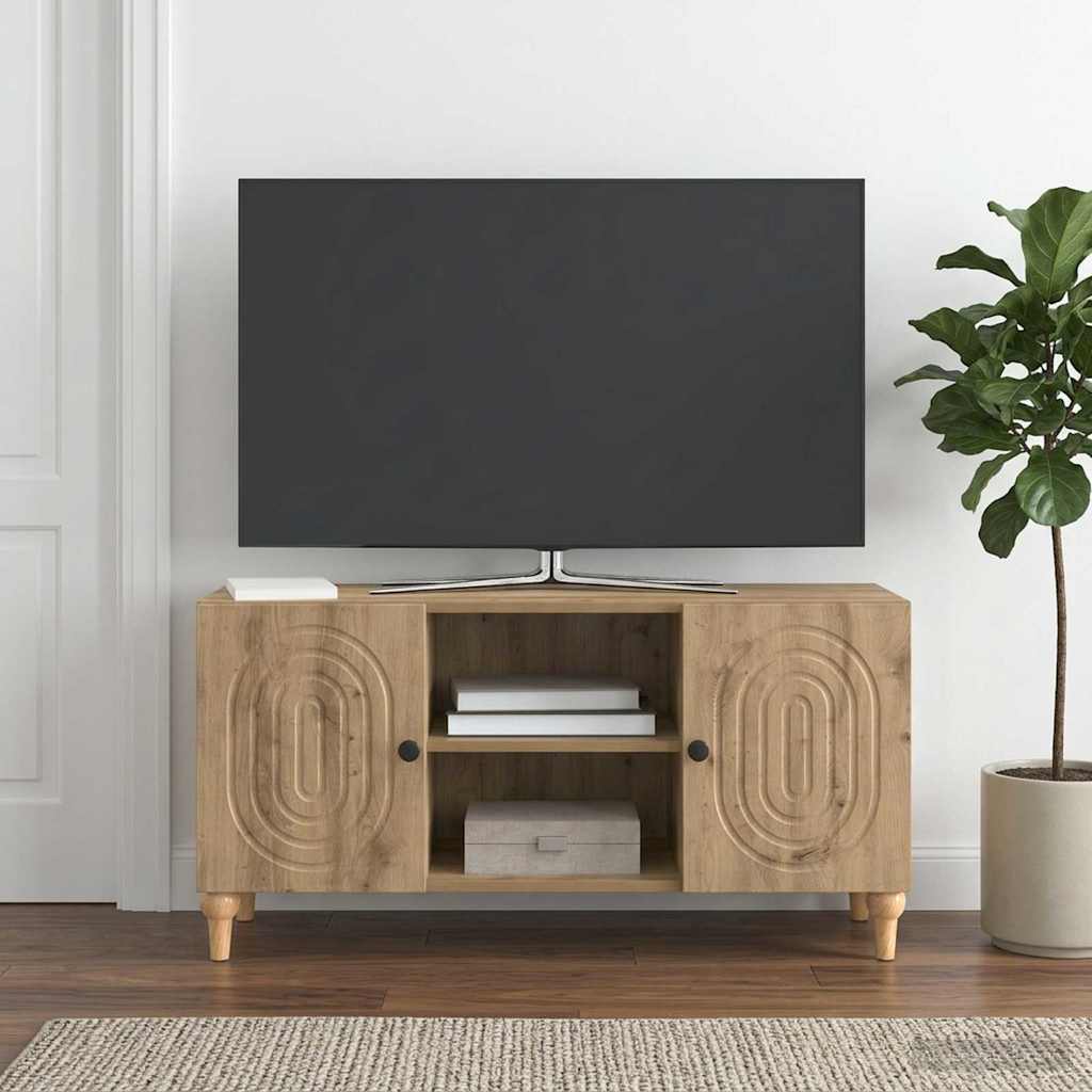 vidaXL TV Cabinet 102 x 34.5 x 50 cm Artisan Oak Engineered Wood