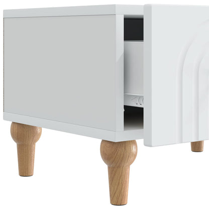 vidaXL TV Cabinet with Drawer White 147 x 34.5 x 30 cm Engineered Wood
