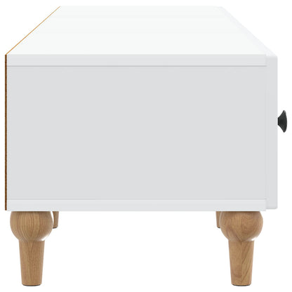 vidaXL TV Cabinet with Drawer White 147 x 34.5 x 30 cm Engineered Wood