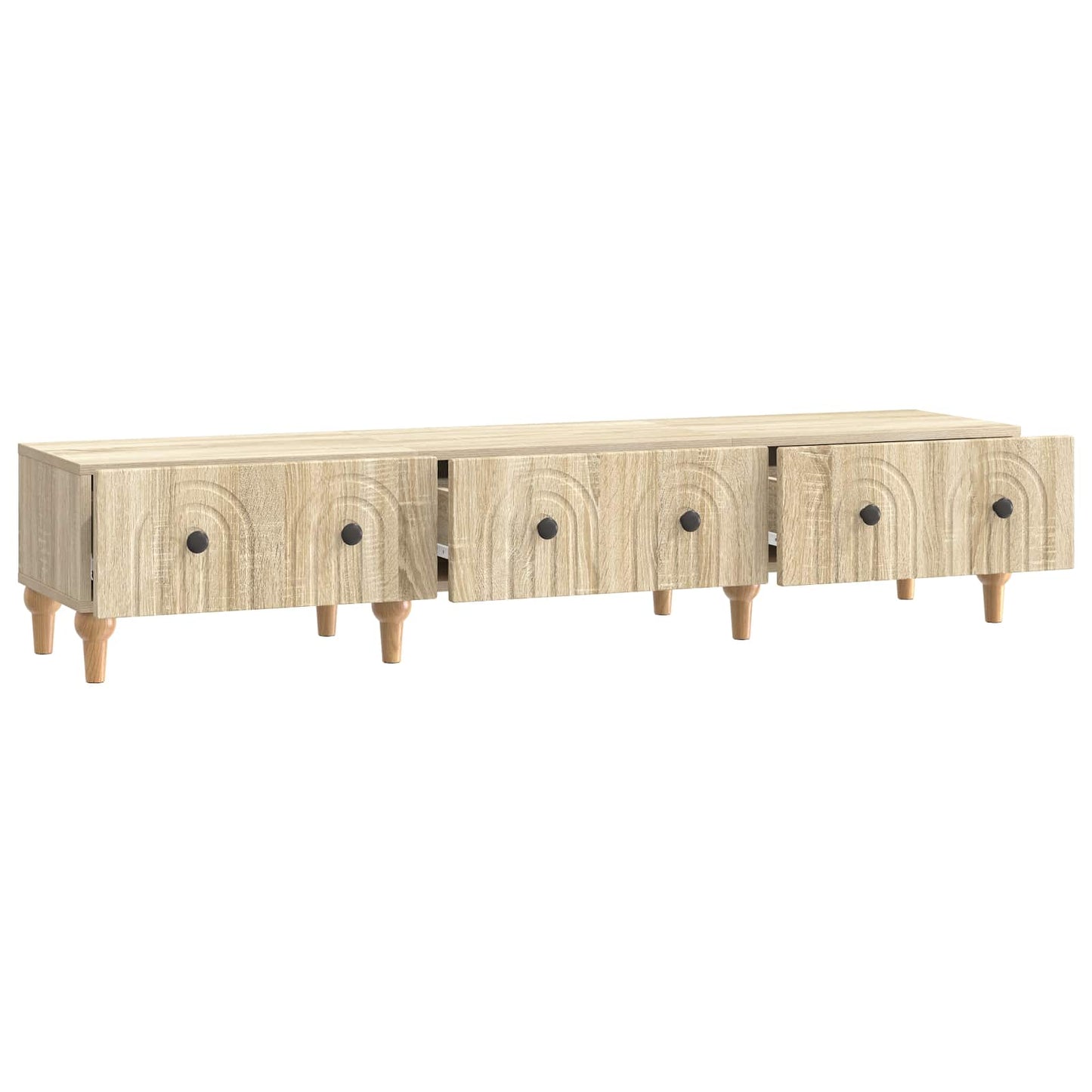 vidaXL TV Cabinet Sonoma Oak 147 x 34.5 x 30 cm Engineered Wood