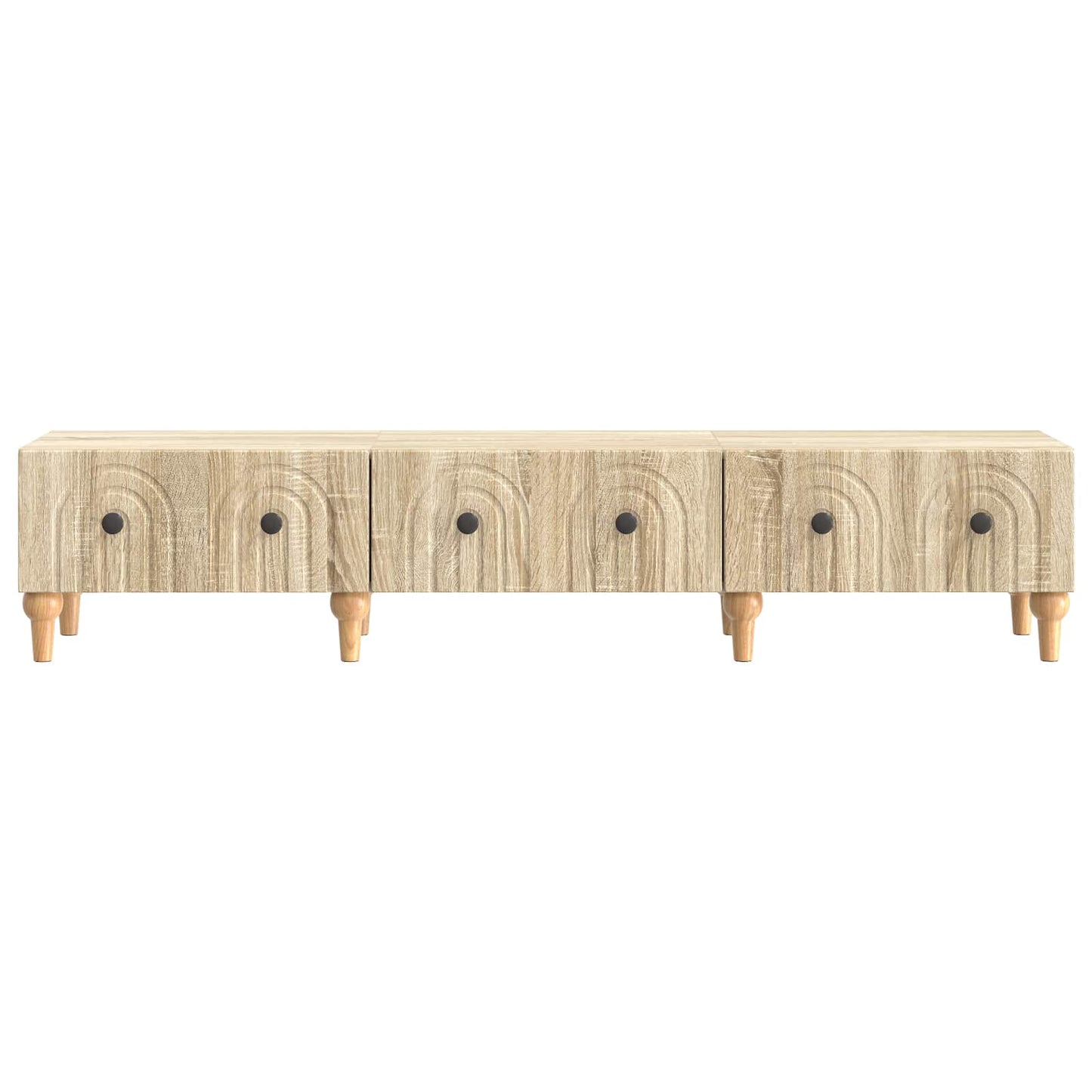 vidaXL TV Cabinet Sonoma Oak 147 x 34.5 x 30 cm Engineered Wood