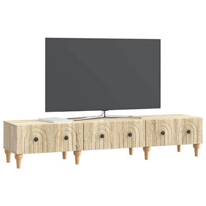 vidaXL TV Cabinet Sonoma Oak 147 x 34.5 x 30 cm Engineered Wood