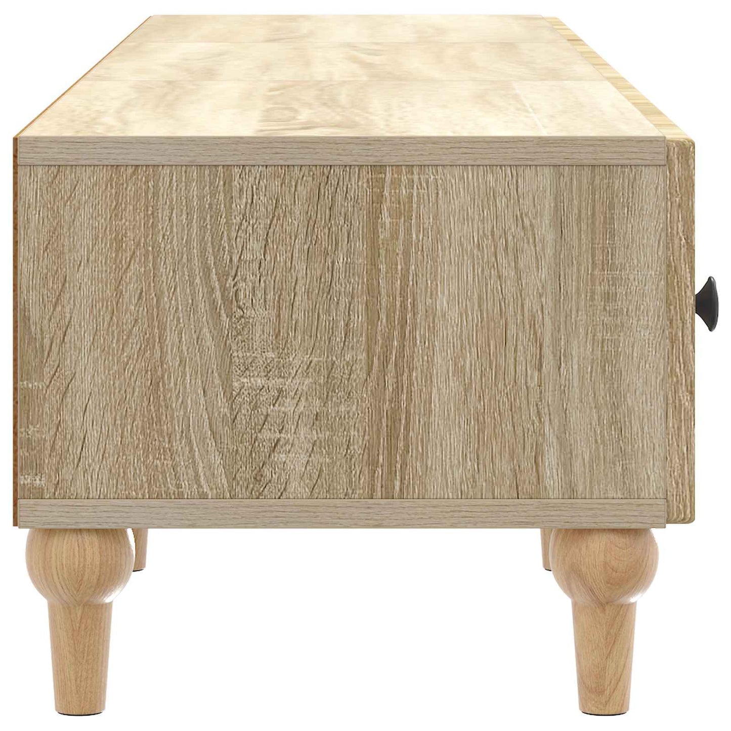 vidaXL TV Cabinet Sonoma Oak 147 x 34.5 x 30 cm Engineered Wood