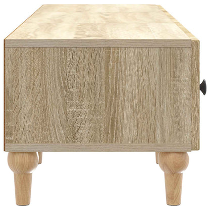 vidaXL TV Cabinet Sonoma Oak 147 x 34.5 x 30 cm Engineered Wood