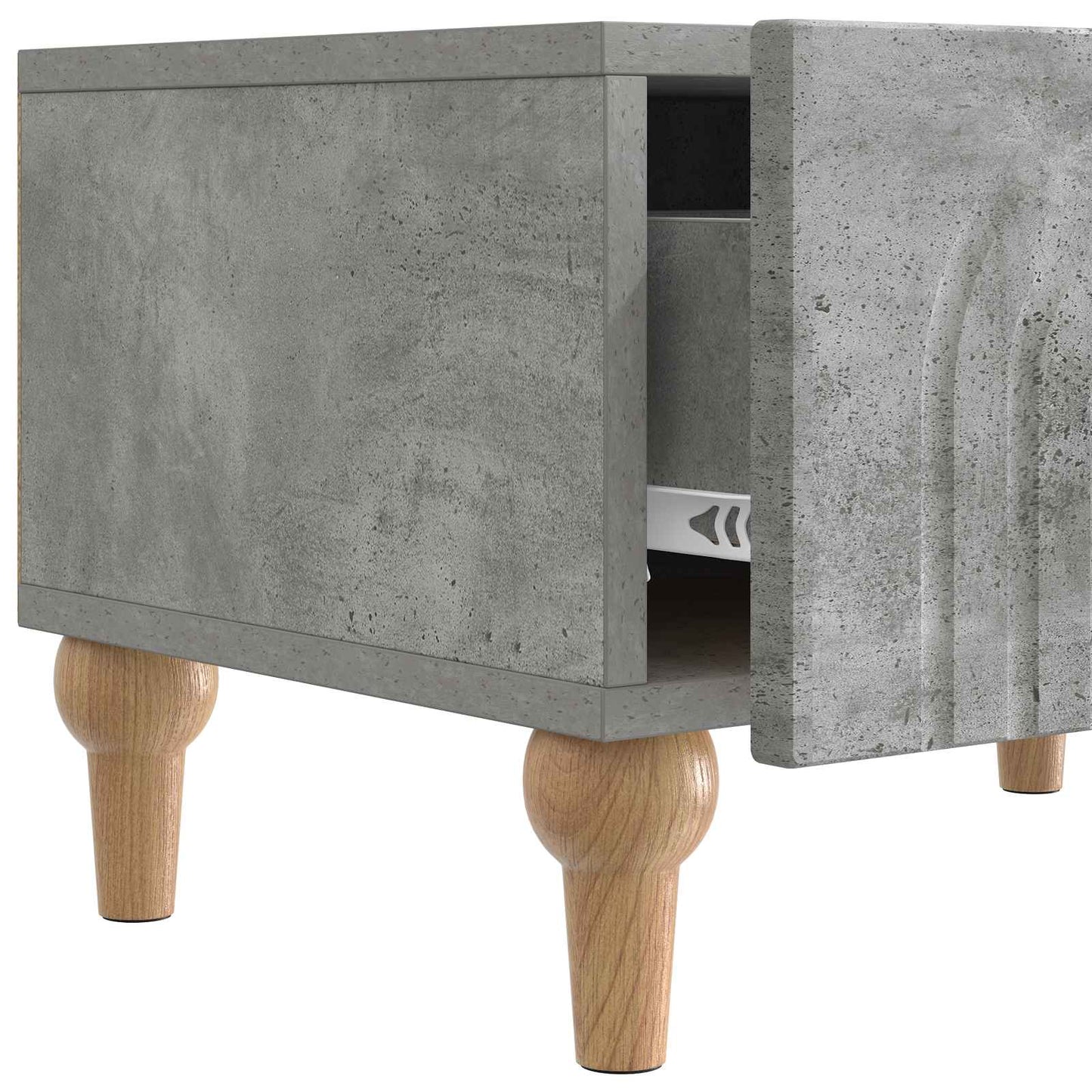 vidaXL TV Cabinet Concrete Grey 147 x 34.5 x 30 cm Engineered Wood