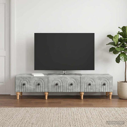 vidaXL TV Cabinet Concrete Grey 147 x 34.5 x 30 cm Engineered Wood