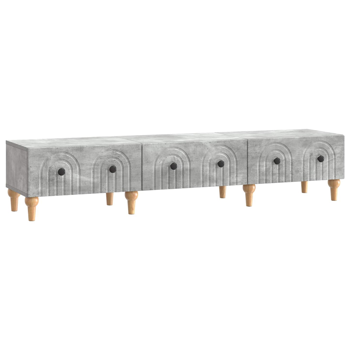 vidaXL TV Cabinet Concrete Grey 147 x 34.5 x 30 cm Engineered Wood