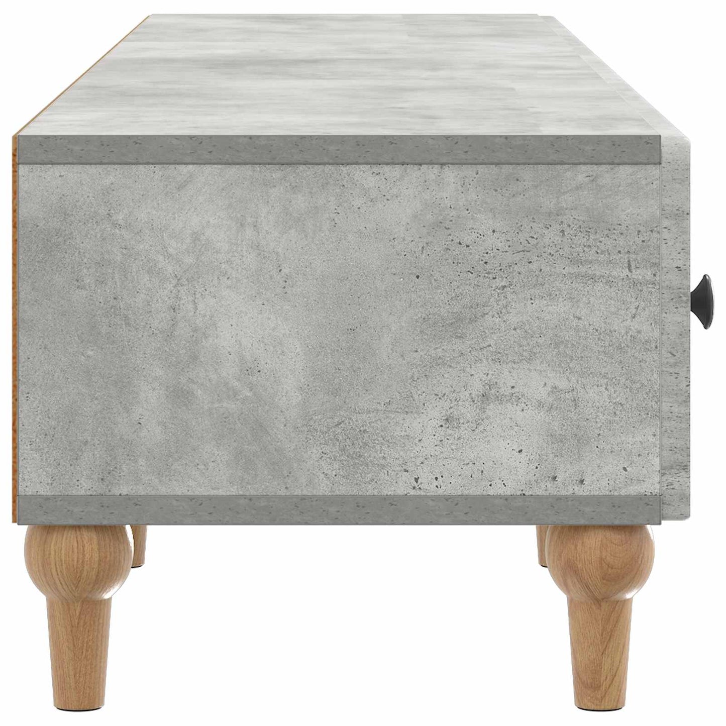 vidaXL TV Cabinet Concrete Grey 147 x 34.5 x 30 cm Engineered Wood