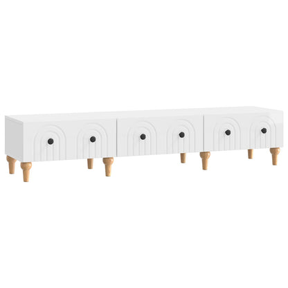 vidaXL TV Cabinet High Gloss White 147 x 34.5 x 30 cm Engineered Wood